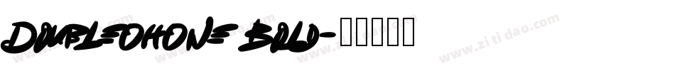 DoubleOhOne Bold字体转换